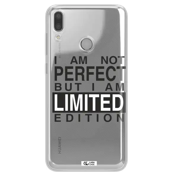 I Am Not Perfect Huawei Y7 2019 Clear TPU Case