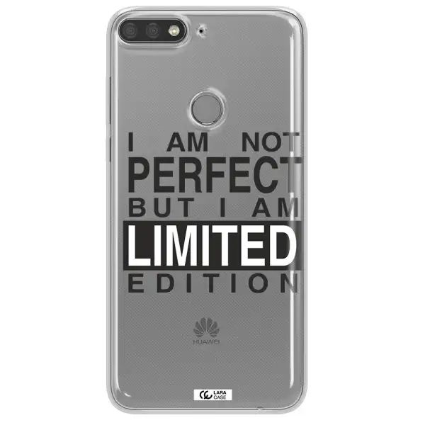 I Am Not Perfect Huawei Y7 Prime 2018 Clear TPU Case