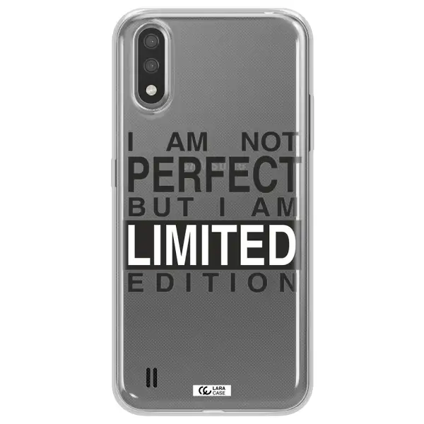 I Am Not Perfect Samsung A01 Clear TPU Case