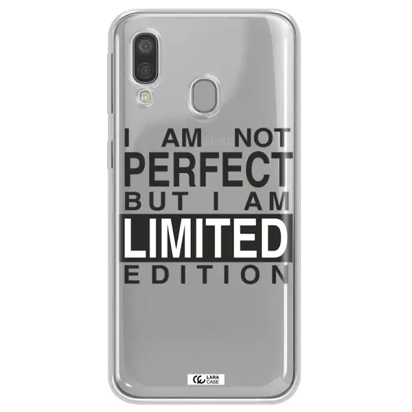 I Am Not Perfect Samsung A40 Clear TPU Case