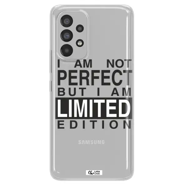 I Am Not Perfect Samsung A73 Clear TPU Case