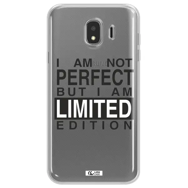 I Am Not Perfect Samsung J4 Clear TPU Case