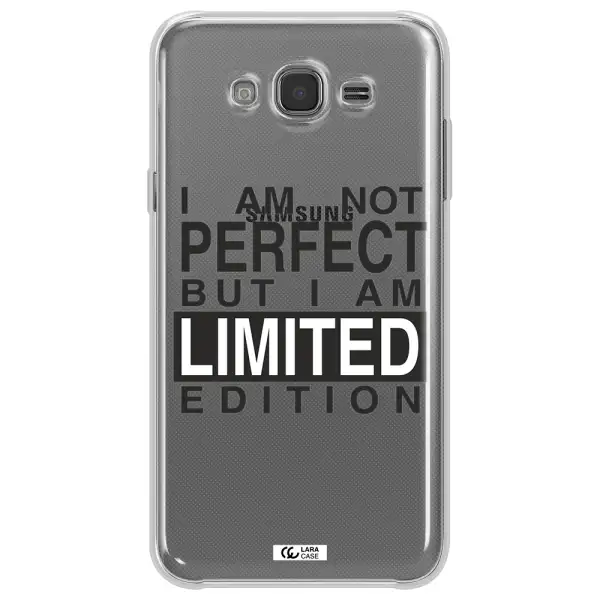 I Am Not Perfect Samsung J7 2015 Clear TPU Case
