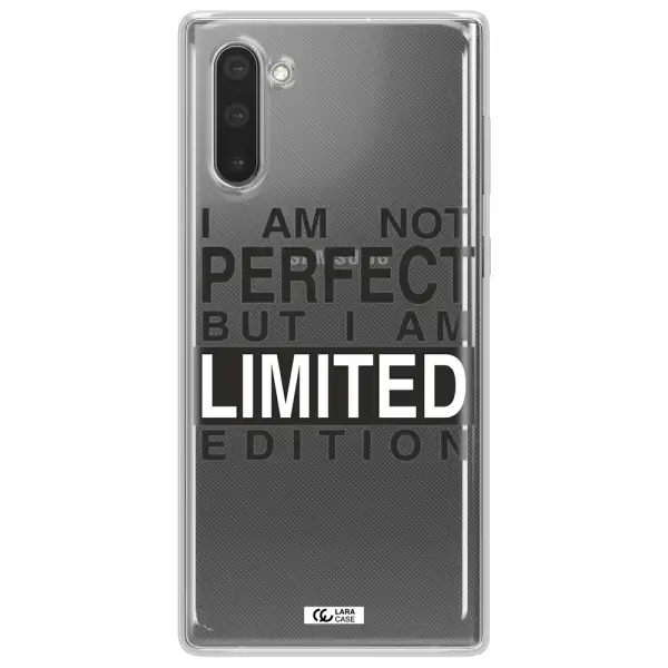 I Am Not Perfect Samsung Note 10 Clear TPU Case