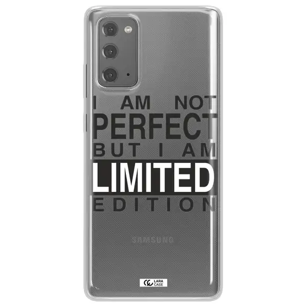 I Am Not Perfect Samsung Note 20 Clear TPU Case