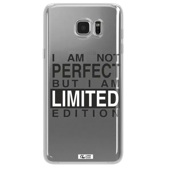 I Am Not Perfect Samsung Note 5 Clear TPU Case