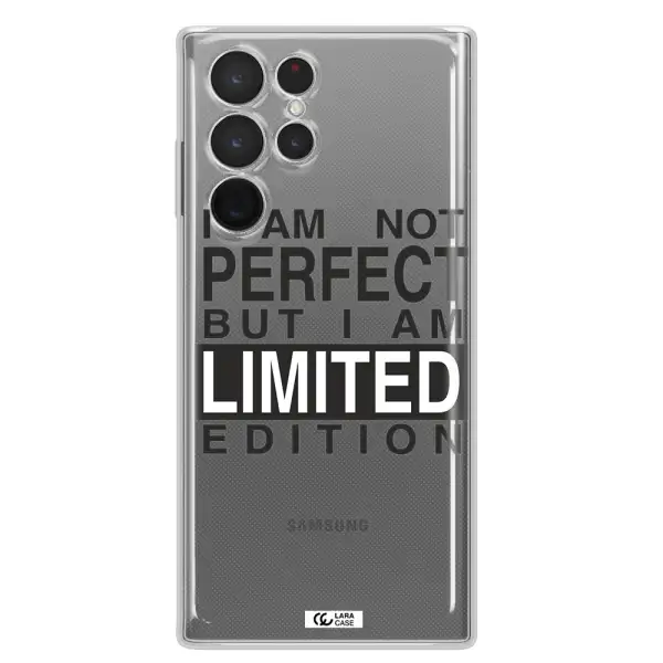 I Am Not Perfect Samsung S 22 Ultra Clear TPU Case