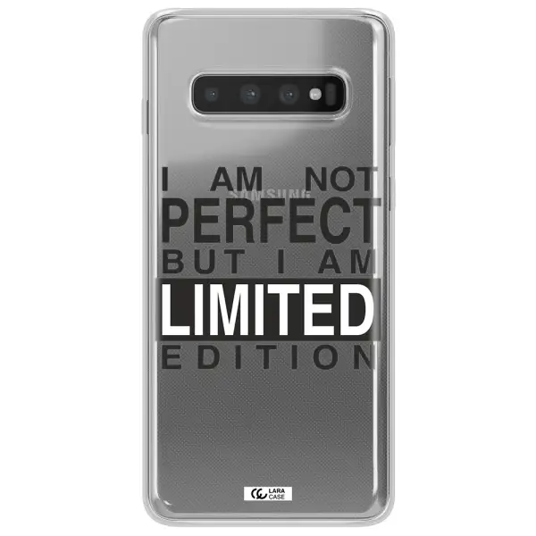 I Am Not Perfect Samsung S10 Clear TPU Case