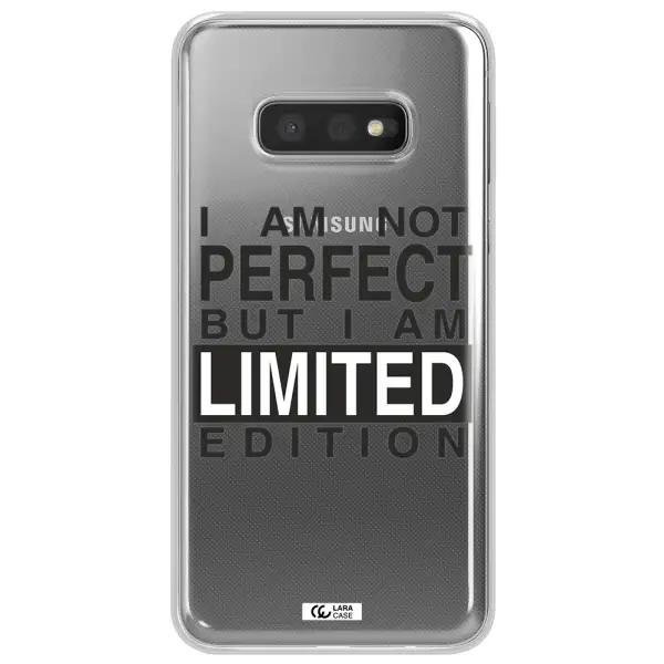 I Am Not Perfect Samsung S10e Clear TPU Case