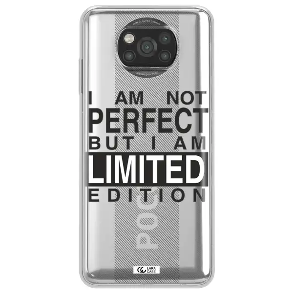 I Am Not Perfect Xiaomi Poco X3 Clear TPU Case