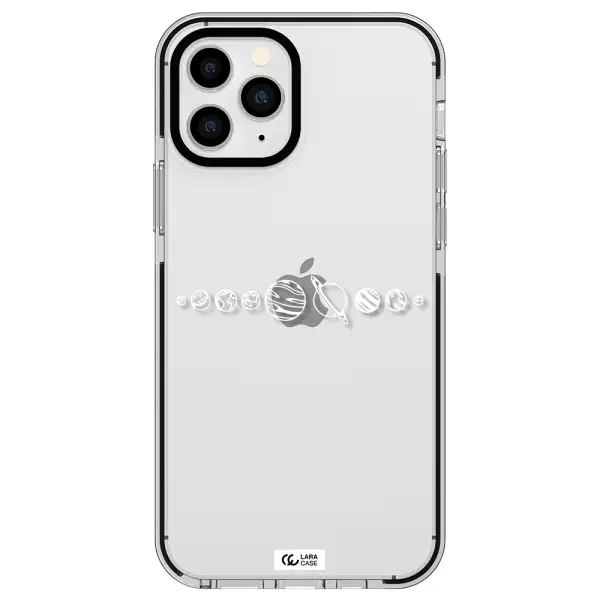 Solar System Apple iPhone 11 pro max impact black border Case