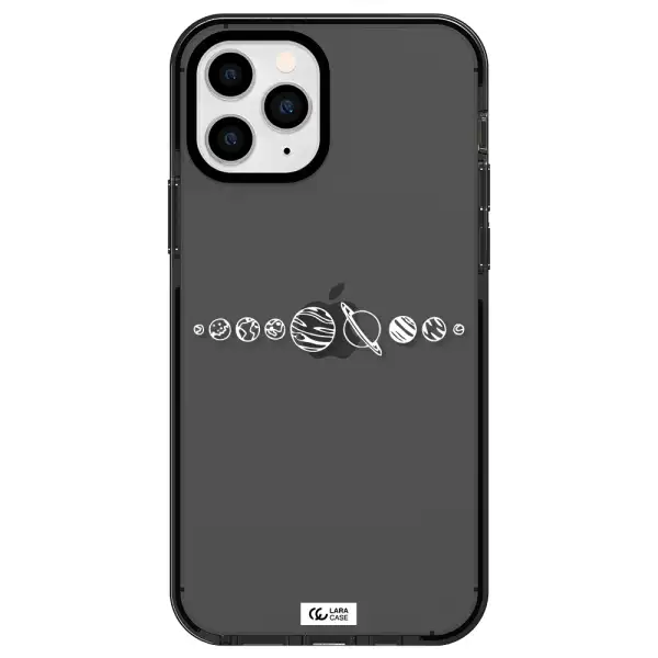 Solar System Apple iPhone 11 pro max impact Smoke Black Case