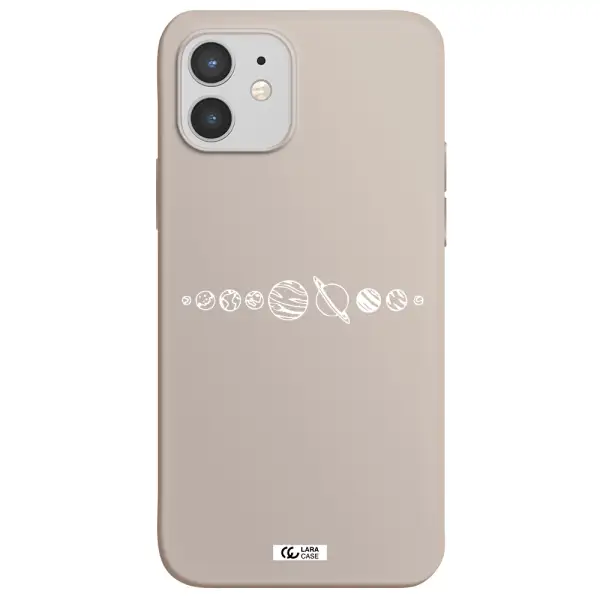 Solar System Apple iPhone 12 mini Silicone Stone Case