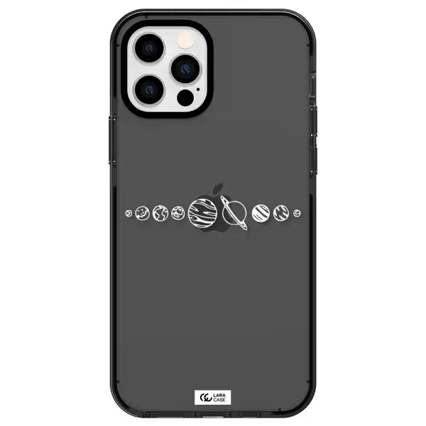 Solar System Apple iPhone 12 pro impact Smoke Black Case