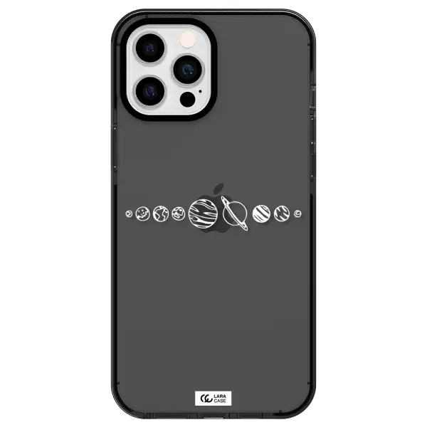 Solar System Apple iPhone 12 pro max impact Smoke Black Case