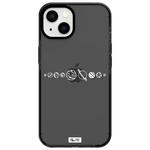 Solar System Apple iPhone 13 impact Smoke Black Case