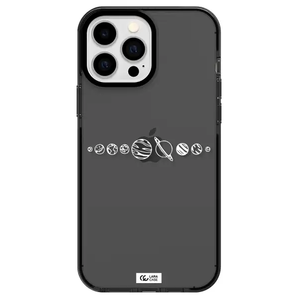 Solar System Apple iPhone 13 Pro Max impact Smoke Black Case