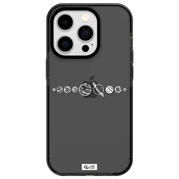 Solar System Apple iPhone 14 pro impact Smoke Black Case