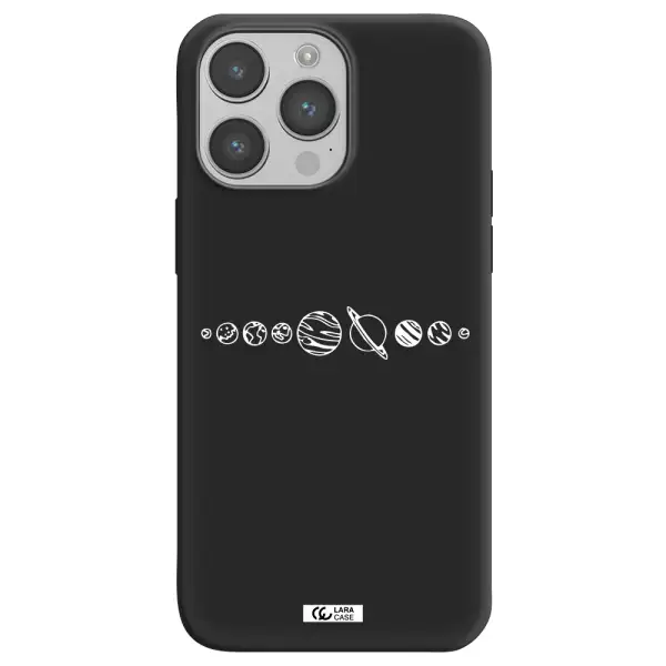Solar System Apple iPhone 14 pro max Silicone black Case