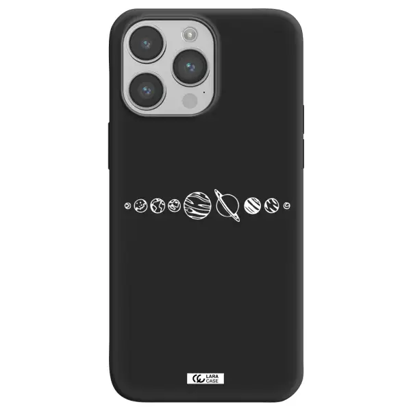 Solar System Apple iPhone 14 pro Silicone black Case