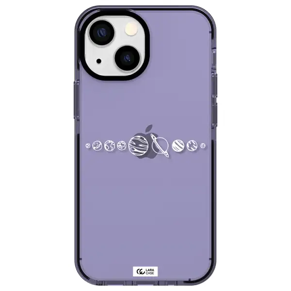 Solar System Apple iPhone 15 Plus impact Lilac Case