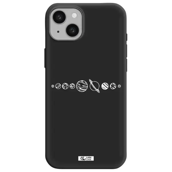 Solar System Apple iphone 15 plus Silicone black Case