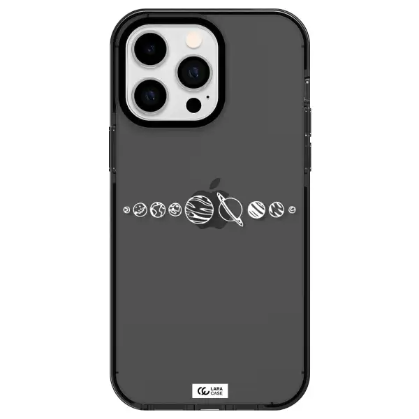 Solar System Apple iPhone 15 Pro Max impact Smoke Black Case