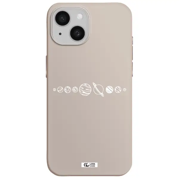Solar System Apple iPhone 15 Silicone Stone Case