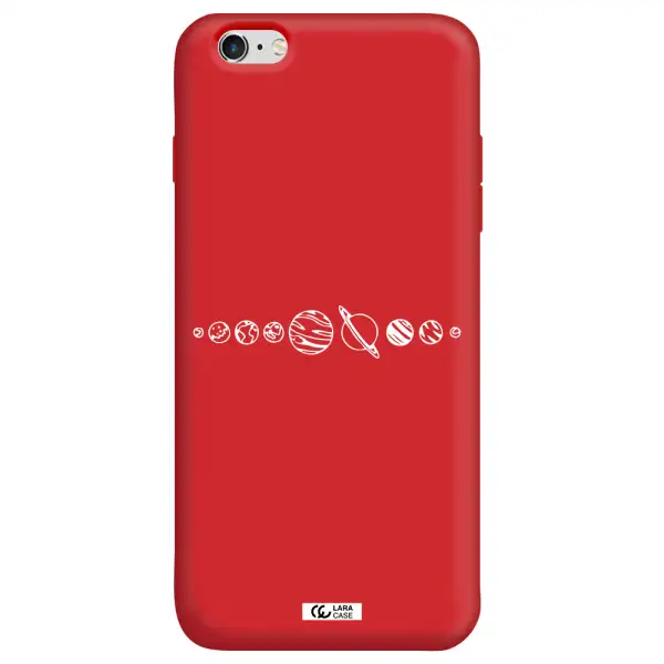Solar System Apple iPhone 6 plus Silicone Imperial Red Case