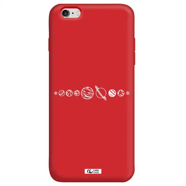 Solar System Apple iPhone 6 s plus Silicone Imperial Red Case