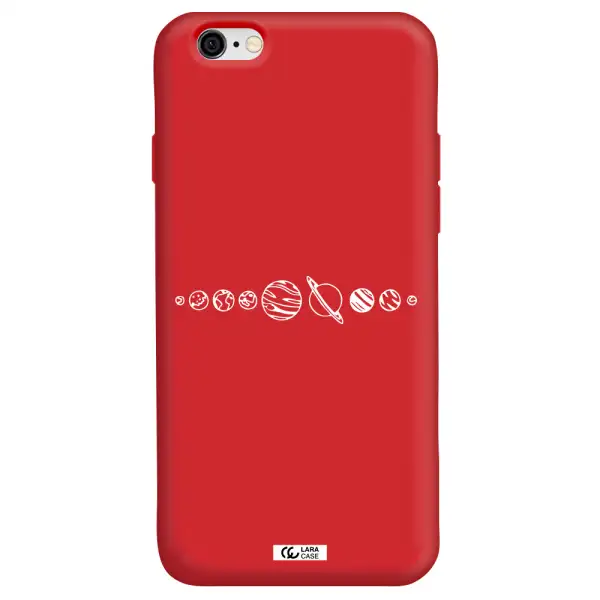Solar System Apple iPhone 6 Silicone Imperial Red Case