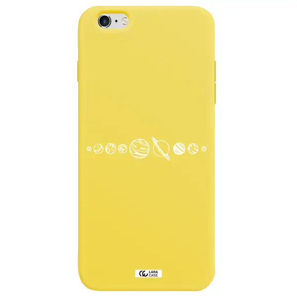 Solar System Apple iPhone 6S Silicone canary yellow Case
