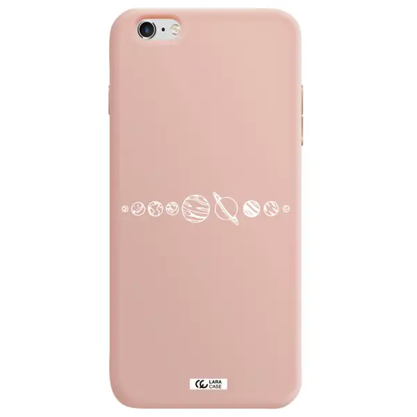 Solar System Apple iPhone 6S Silicone pastel pink Case