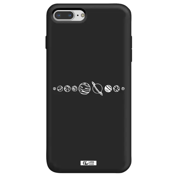 Solar System Apple iPhone 7 plus Silicone black Case