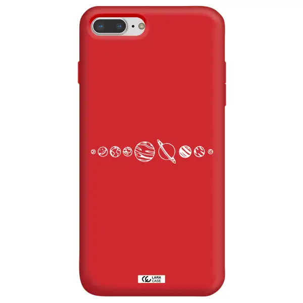 Solar System Apple iPhone 7 plus Silicone Imperial Red Case