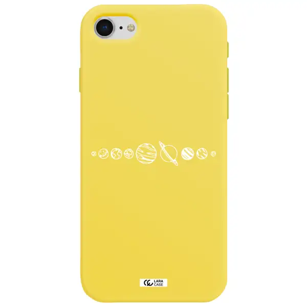 Solar System Apple iPhone se 2020 Silicone canary yellow Case