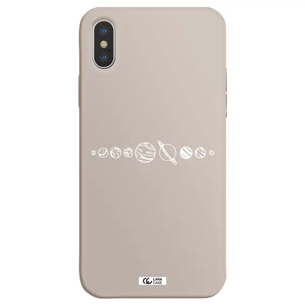 Solar System Apple iPhone X Silicone Stone Case