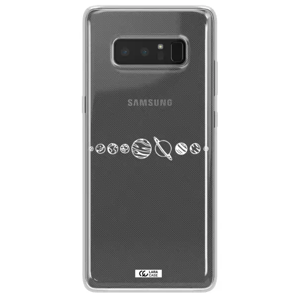 Solar System Samsung Note 8 Clear TPU Case