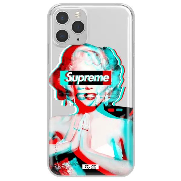 Marilyn Monroe Supreme Apple iPhone 11 pro max Clear TPU Case
