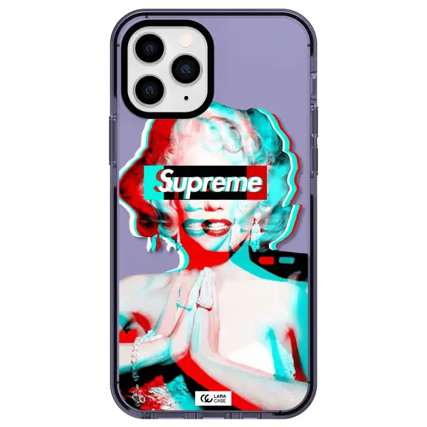 Marilyn Monroe Supreme Apple iPhone 11 pro max impact Lilac Case