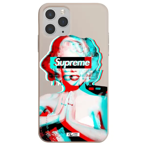Marilyn Monroe Supreme Apple iPhone 11 pro Silicone Stone Case