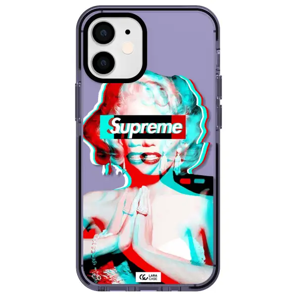 Marilyn Monroe Supreme Apple iPhone 12 mini impact Lilac Case