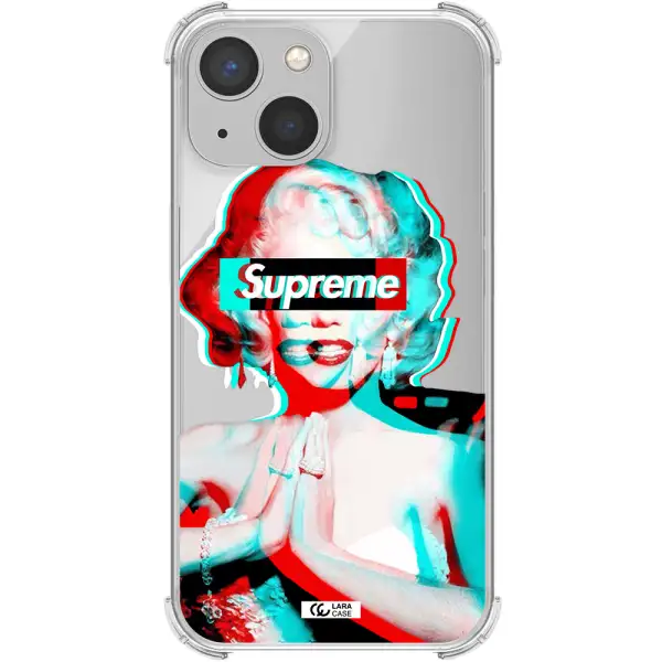 Marilyn Monroe Supreme Apple iPhone 13 Clear PC Case