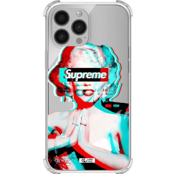 Marilyn Monroe Supreme Apple iPhone 13 Pro Clear PC Case
