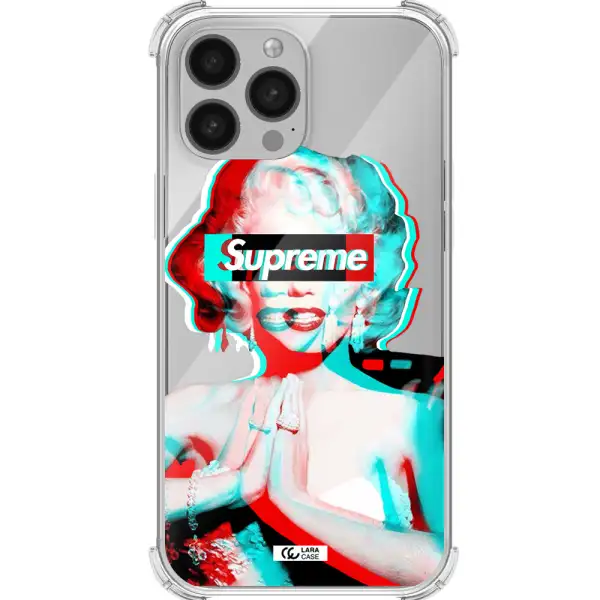 Marilyn Monroe Supreme Apple iPhone 13 Pro Max Clear PC Case