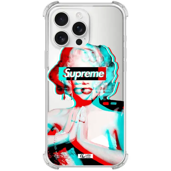 Marilyn Monroe Supreme Apple Iphone 16 Pro Max Clear Pc Case