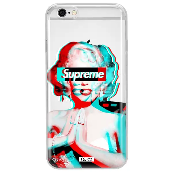 Marilyn Monroe Supreme Apple iPhone 6 plus Clear TPU Case