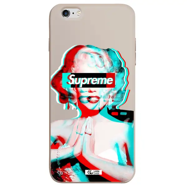 Marilyn Monroe Supreme Apple iPhone 6 plus Silicone Stone Case