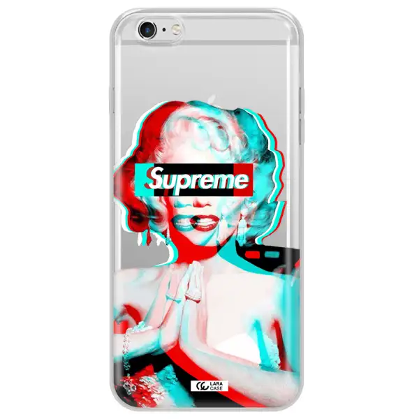 Marilyn Monroe Supreme Apple iPhone 6S Clear TPU Case