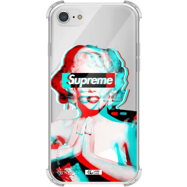 Marilyn Monroe Supreme Apple iPhone 7 Clear PC Case